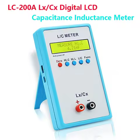 LC-200A LC200A Capacitance Meter Hand-held Digital LCD Capacitance Inductance Meter LC Measuring Met