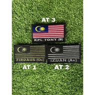 Patch Bendera Malaysia (Custom Name)