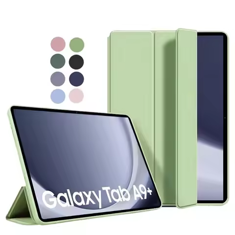 For Samsung Galaxy Tab S10 FE S9 S8 Plus S7 FE 12.4 S6 Lite Silicon Leather Cover for Galaxy Tab A7 