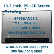 13.3 Laptop Lcd Screenb133uan01.2 Fit Nv133wum-n61 Mnd307da1-4 Lp133wu1-spb1 M133nw4j R3 For Thinkpa
