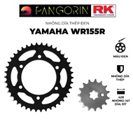 Rk Takasago chain sprocket for Yamaha WR155R motorbike, material: Black plated steel, Sprocket thick