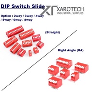 DIP Switch Slide Type 2Way /3Way / 4Way / 6Way / 8Way 50VDC 100MA Slide Switch Techmakers