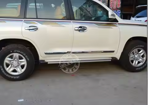 Chrome Car-Styling Body Side Door Garnish Moulding Trim Kits 2008-2018 Overlay Panel For Toyota LC L