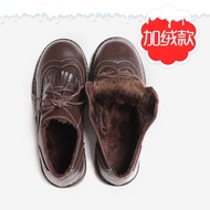 รองเท้ามาร์ตินวินเทจอาร์ตๆลาย piaget แคทรองเท้าชั้นเดียวผ้าอ๊อกฟอร์ดส้นเตี้ยส้นแบนสไตล์โมริเกิร์ลแนว