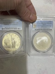 PCGS PR69DCAM Statue of Liberty 銀幣