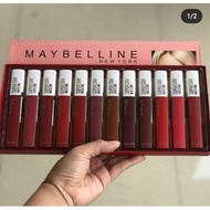 Maybelline lip cream Box Maybelline lipstick 💄Sat contents 12 Peck lip balm cream Maybelline Wholesa