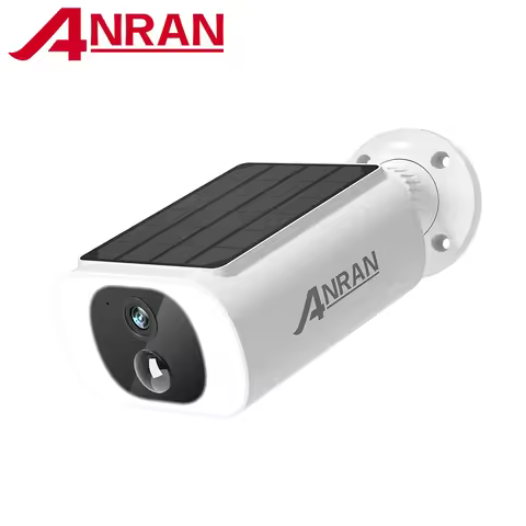 ANRAN 2K Solar Security Camera 3/5MP Outdoor Wireless 2.4G WIFI Camera Battery Cam Floodlight Color 