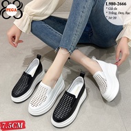 (Worce 1 - 2 Weeks) 7.5CM Breathable Wedges High Loafers L980-2666