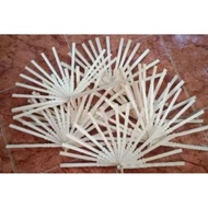 SOUVENIR BAMBOO FAN FRAME PACKAGE CONTAINS 10 PCS SIZE 18CM