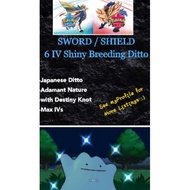 🔥[LOWEST PRICE GUARANTEED] 6IV Shiny Japanese Breeding Ditto Sword and Shield