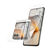 【アンチグレア · ガイド枠付き】motorola razr 50 ultra専用 アンチグレア フィルム 非ガラス motorola razr 50 ultra全面 保護フィルム【TPU1枚】mot