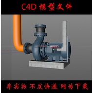 [c0049] Water Pump C4d Model Material Motor Water Pump c4d Water Pump C4D Model File
