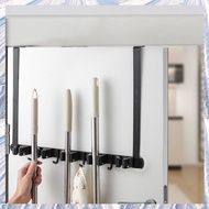 (NDPB) Broom Holder Door MountOver The Door Broom And Mop Holder With 2 Over Door HooksBroom HangerT