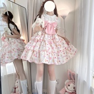 Lolita Pink Dress lolita Sling Dress Cute Princess Dress