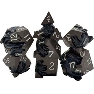 Metal dice DND Dice Set for Role Playing Game, 7Pcs Metal D&D Dice Set Dungeons Dragons with Gift Bo