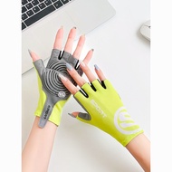 研回健身手套女夏薄款器械训练单车单杠半指骑行防起茧防滑透气男Research back to fitness gloves women's summer thin equipment training