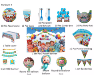 cocomelon birthday themed set party supplies cocomelon part package set