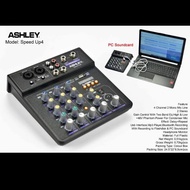 Ashley Mixer Speed Up 4 Channel 4ch Usb Pc Audio Interface Recording