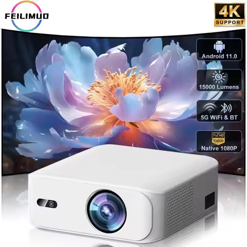Feilimud L9 1080P projector 800ANSI lumens ultra-high brightness Android version contrast 15000:1 ho