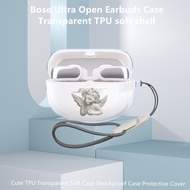 Suitable for Bose Ultra Open Earbuds Transparent Soft Shell Cute Angel Lanyard Bose QuietComfort Earbuds