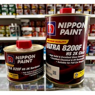 NIPPON PAINT ULTRA 8200F 2K HS CLEAR 1L WITH HARDENER 500ML 2:1(SLOW DRY)