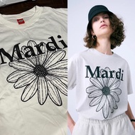 mardi mercredi crop Top” เสื้อยืดสุดฮิต พิมพ์ลายดอกไม้ แบรนด์ตามเกาหลี กำลังฮิตสุดๆลายน่ารักมากๆ S-5XL