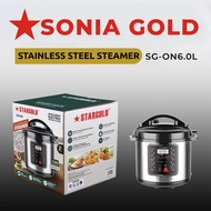 10 In 1 Electric Pressure Cooker SoniaGold  SG-ON6.0L Stainless Steel Body, 6L/8L Capacity. 1000 Watts, Electric Rice Cooker