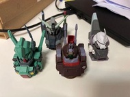 高達食玩 Gundam 胸像4隻合共$30（力奇戴雅斯，雷姆 Memo)