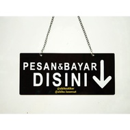 SIGN BOARD ORDER & PAY HERE | SIGNAGE ORDER PAY HERE MODEL 2