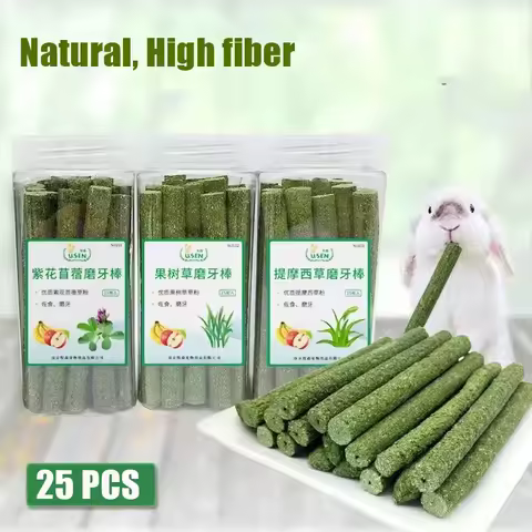Pets Chewing Toys Carrot Timothy Hay Molar Sticks for Rabbits Guinea Pig Hamsters Chinchilla Bunny C