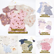 3 Pcs WinteKu Baby Set Short Shirt Shorts Oblong Front Button Newborn NB SM 3-12 Months