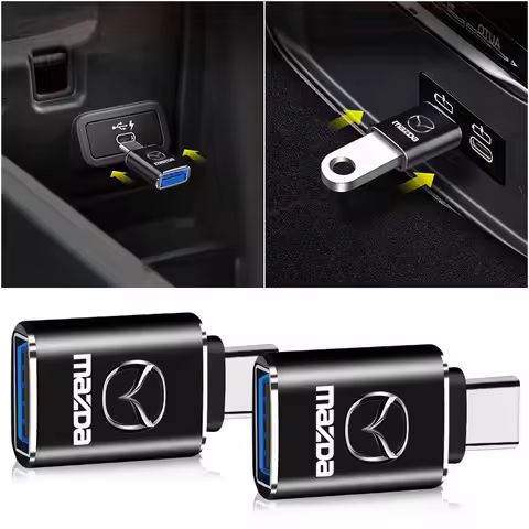 1Pcs Car Usb Type C Cable Converter Charging Adapter for Mazda 6 Atenza Axela CX3 CX4 CX5 CX7 CX8 CX