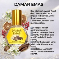 DAMAR EMAS PERFUME 5ML 10ML( semburan) & 1 KOTAK 6 BOTOL.
