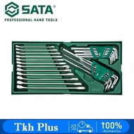 SATA 09906 30PCS Metric Combination Wrench and Hex Key Tray Set