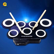 CREAMCANVAS​ 1 Box Electronic Drum Set, 7-Pads USB Portable Electronic Drum, Silicon with Sustain Pe