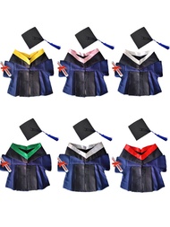 Doll Graduation Robe Doll Doll Scholar Uniform Doctor Master's Gown Bear Graduation Bear Arts and Sc