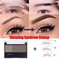 3PCS STAMP + EYEBROW POWDER COLOR 3pcs EYEBROW STAMP ready to shape 1 minute ready to shape EYEBROW 
