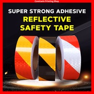 Safety Reflective Tape (50MMx3M) Reflective Sticker, Warning Caution Tape, 3M Tape, Arrow Marking Tape, Car Tape 荧光贴