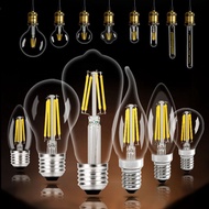 Bulb e27 Screw Edison led Bulb e14 Tungsten Filament Warm Light Retro Nostalgic Super Bright Filamen