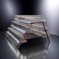 New 3-4 Layer Chicken Farming Cage Egg Collect Sangkar Ayam Besar Kumpul Telur Space Saving Hen Cage