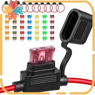 10Pack Inline Fuse Holder 12V,12 AWG Waterproof Fuse Holder with 35Pcs (5A/7.5A/10A/15A/20A/30A/40A)