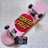 SANTA CRUZ - Classic Dot Pink 7.5" Complete Skateboard