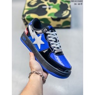 100% Cotton Cotton Bathing Ape (BAPE) BAPE STA Lightning Star Low Cut Casual Sports Shoes Skateboard