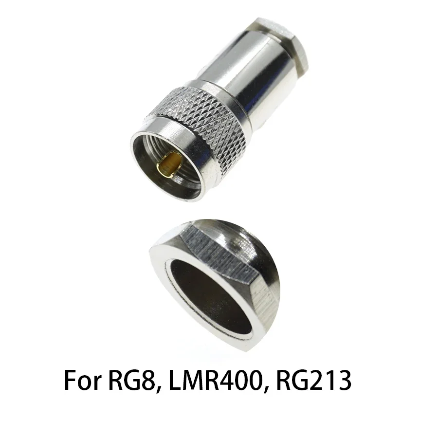 1X UHF PL259 Male SO239 Female clamp RG8 LMR400 RG5RG6LMR240 RG8XRG58 RG400 RG142LMR500RF Coaxial co