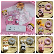 Capybara zimomo pink tpu for girl Cherry Maruko Charger Protector For VIVO 66W V27e charger case V80