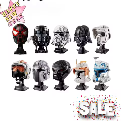 75276 75274 Space Wars TIE Fighter Pilot Helmet Architecture Assembly SpaceShip Model Building Block