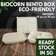Biocorn Bento Box / Biodegradable Bento Box / Eco-Friendly/ Food Container/ Takeaway Container / Dis