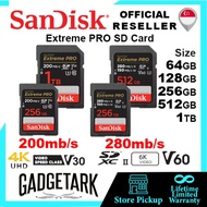 [SG] SanDisk Extreme PRO SD Card UHS-II V60 Class 10 1TB | 512GB | 256GB | 128GB | 64 GB up to 280MB