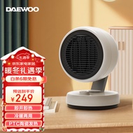 大宇（DAEWOO） 推韩国暖风机家用取暖器浴室电暖气电暖器取暖暖气速热冷暖两用烤火炉节能 速热暖风机QN08-奶白）