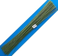 30 Gauge Green Cotton Covered Floral Wire - 120 feet per Bundle (36.6m) in 12 inch (30.5cm) Lengths